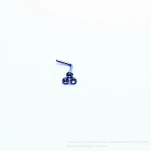 Wish Hot L Type Ear Studs, Titanium Steel, Foreign Trade Stud, Body Piercing Accessories, Wholesalers Wholesale thumbnail-2