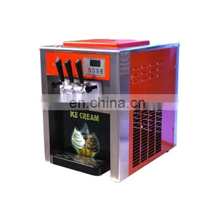 3 Color Icecream Maker Stainless Steel Soft Ice Cream Making Machine for Sale thumbnail-1