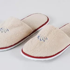 Eliya Hot Sale Cheap Wholesale Custom Brand Kits Waffle Hotel Slipper thumbnail-1