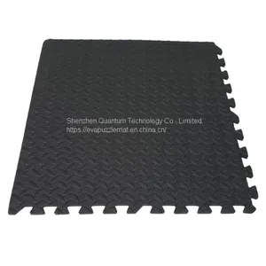 QT MAT Non-toxic Odorless Formamide Below 200PPM 24in x 24in 4pcs/set EVA Foam Leaf Texture Interlocking Gym Puzzle Exercise Mat thumbnail-2