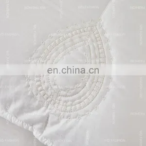 Stable Quality Fabric Bed Cover Quilt Bedspread Embroidery Lace Bedding Set 100% Cotton thumbnail-5