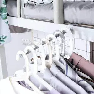 Space Saving Dormitory Hanger Metal Hook Clothing Closet Coat Trousers Clothes Rack Hanger thumbnail-2