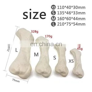 2020 Wholesale Straw Material Eco-friendly Pet Productions Simulated Bone Shaped Dog Chewing Bone thumbnail-5