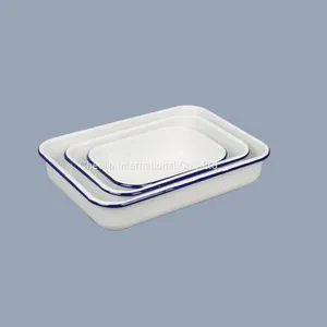 Rectangular Enamel Carbon Steel Roaster thumbnail-1