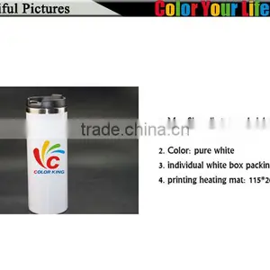 New Arrival Blank White Color Sublimation Printing 14oz Stainless Steel Mug Quality Choice thumbnail-3