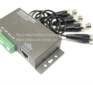 High Quality 4 ch Video Balun for Cctv Camera Transmission by Coaxial UTP Cable Hd-cvi/tvi/ahd Passive Video Balun thumbnail-1