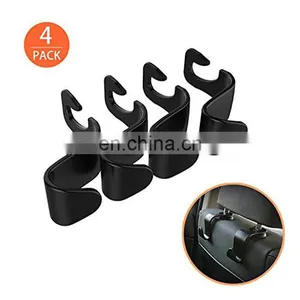 High Quality Practical 4 Pcs Car Vehicle Back Seat Headrest Organizer Hanger Bicycle Storage Hook Fish Hook Storage For Bag Hot thumbnail-1