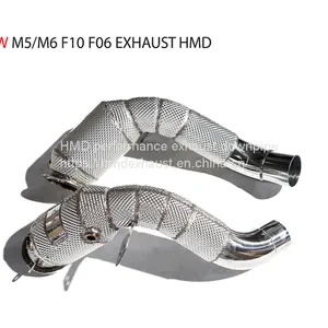 Exhaust Manifold Downpipe for BMW M5 M6 F10 F06 Car Accessories With Catalytic Header Without Cat Whatsapp008613189999301 thumbnail-2