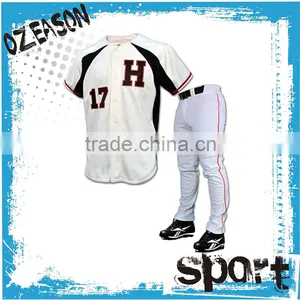 Wholesale Cheap Blank Baseball Jersey Made in China thumbnail-6