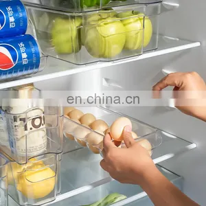 Home Kitchen Plastic Drawer Containers Food Containers Fridge Organizer Set Plastic Chicken Egg Cup Holder for Refrigerator thumbnail-3