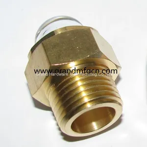 Domed Shaped Quality Peep Sites Cooling System Brass Sight Glass Gauge thumbnail-1