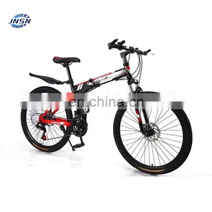 Factory Direct Sales of High Quality Folding Mountain Bike Bicycle 20/24/26 Inch Variable Speed Dual Disc Brake Adult Bicycle thumbnail-4