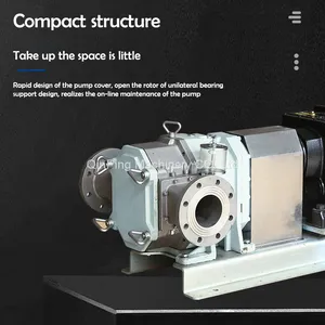 Qinping Series QP120M Stainless Steel Lobe Pump With Floating Seal and Explosion-proof Motor thumbnail-3