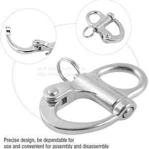 304/316 Stainless Steel Fixed Eye Snap Shackle thumbnail-2