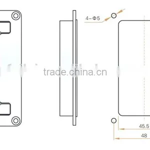 2015 FEILEI LS02-3 Zine Diecast Nice Design Folding Door Handle thumbnail-5