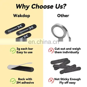 Custom Logo Pickleball Paddles Lead Tape Increase Power And Swing Speed 3g Pickleball Lead Tape thumbnail-4