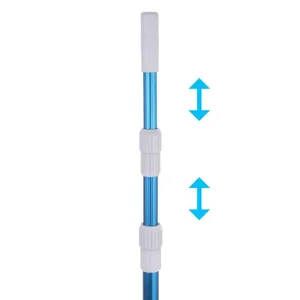 Professional Telescopic Pole Stainless Steel Pool Cleaning Equipment Aluminum Telescopic Pole for Wholesale thumbnail-5