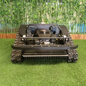 Wireless Crawler Grass Trimmer Made by Vigorun Tech, Vigorun Remote Controlled Rubber Track Lawn Mower Trimmer for Sale thumbnail-4