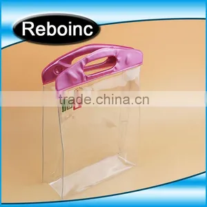 Oem Garment Plastic Transparent Tote Bag Pvc Handle Bags thumbnail-1