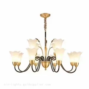 Modern European Style Living Room Bedroom Chandelier Fixture thumbnail-5