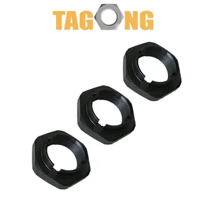 DIN6923 Yellow Plated Hex Flange Cap Serrated Lock Nut Wheel Nut thumbnail-4
