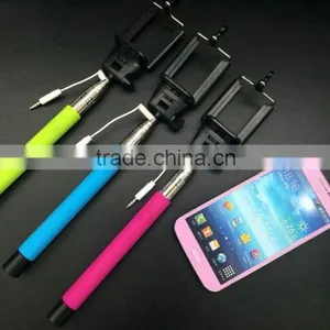 Fashion Colorful Wired Selfie Stick Monopod With Cable for Smartphone Supplier's Choice thumbnail-5