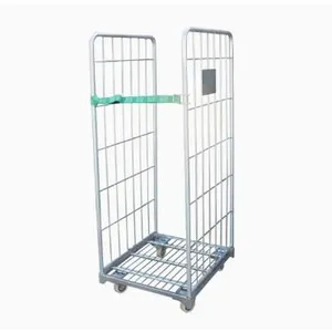 Warehouse Logistics Sorting Carbinet Trolley Metal Roll Container thumbnail-2