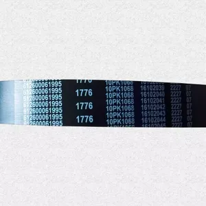 Weichai WP10 WP12 Diesel Engine Belt Multi-V Belt 10PK1068 612600061995 thumbnail-6