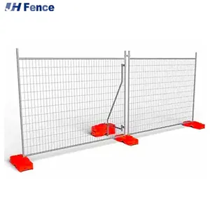 2.1x2.4m High Quality Metal Legs Temporary Fence Australian Portable Temporary Dog Runs Fence With Water Weights Temporary Fence thumbnail-1