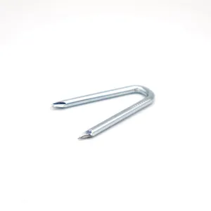 Galvanized U Fence Staples for Chain Link Fencing - 16 Gauge Steel, Made in China thumbnail-4