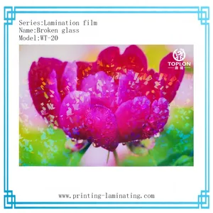 Broken Glass/WT-20: 3D Film Laser Film Photo Protection Film Cold Lamination Film for Wedding Photos and Album Laminated Roll thumbnail-2