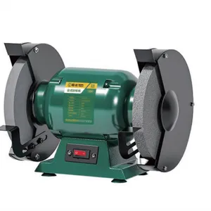 Bench Grinder Machine, Pure Copper Motor Double Wheel Metal Sharpening Polishing Grinder for Workshop Hardware Tool Processing thumbnail-1