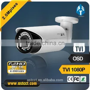 2016 Outdoor 2.0MP HD TVI Sony 322 COMS Color IR Bullet Tvi CCTV Camera With OSD Menu thumbnail-1