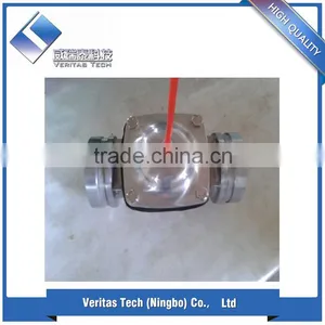 3inch Polished/painted/machined Three-way Air Operated Inline Diaphragm Valve thumbnail-4