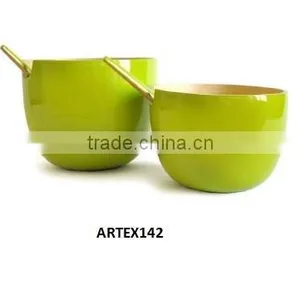 Vietnam Bamboo Lacquer Vase thumbnail-3