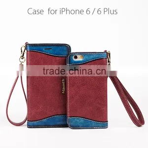 PU+Genuine Leather Cell Phone/Mobile Phone Case/Booklet for IPhone 6/6s for Lady/Female thumbnail-1