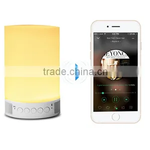 Portable Outdoor FM Radio TF Card Bluetooth Smart Led Lamp Speaker thumbnail-5