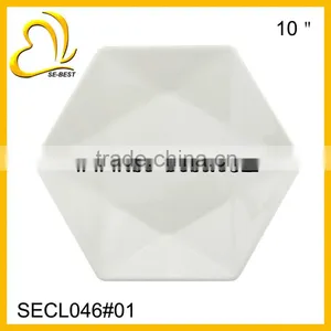 10"HEXAGON PLATE ; PLASTIC PLATE thumbnail-1