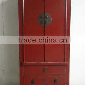 Chinese Style Bedroom Wall Wardrobe Design thumbnail-1