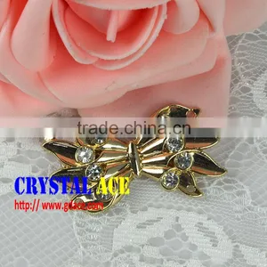 Wholesale Decorative Rhinestone Buckles, Crystal Rhinestone Ribbon Buckle for Garment Accessories thumbnail-1