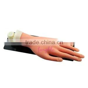Nail Art Manicure Fake Practice Hand With Holder thumbnail-1
