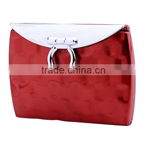 Fashion Purse Shape Folding Cosmetic Mirror With Bumpy Surface thumbnail-1