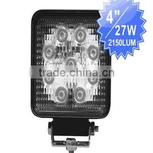 High Power 27w Auto Led Work Light 4'' Led Truck Work Light IP67 thumbnail-1