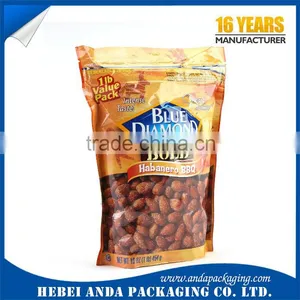Flexible Snack Food Packging Bag/ Opaque Stand up Zipper Cookie Packaging Bag thumbnail-1