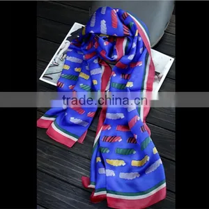 Custom Wholesale China Scarf Square Neck Silk Scarf thumbnail-5