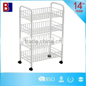 4 Tiers Immersing-plastic Kitchen Trolley thumbnail-1