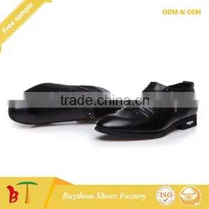 Guangzhou Genuine Leather Flat Men Shoes for Sale thumbnail-3