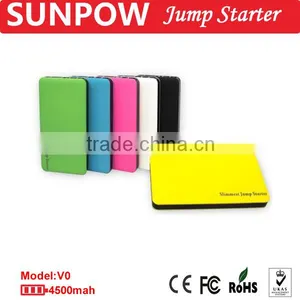 Sunpow 4500mAh Ultrathin and Slimmest 12v Car Jump Starter Mobile Power Bank Battery Booster With Air Compressor thumbnail-6