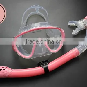 Water Sports Anti-Fog Silicone Scuba Diving Mask Dry Snorkel Set thumbnail-2