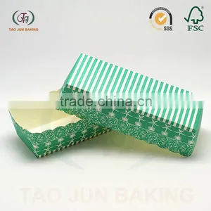 14*4.9*3.8cm PET Coated Rectangle Disposable Cake Container Baking Cups thumbnail-2